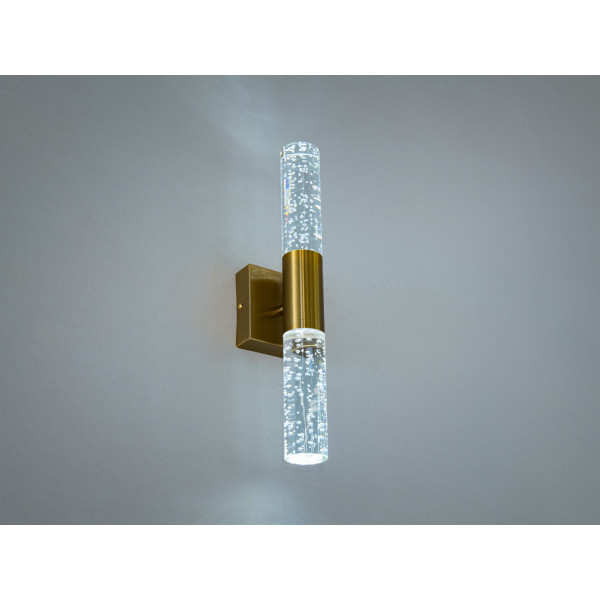 Вишуканий настінний світлодіодний світильник в зал, 6Вт, золото Diasha F3068GD