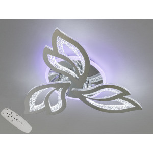 Стельова світлодіодна люстра з пультом, підсвічуванням, 55W, хром Diasha 2455/3HRLED3colordimmer