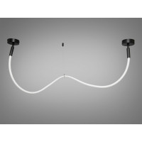 Світлодіодна підвісна люстра Мотузка, 17W, черная люстра Diasha 9610-1500BK