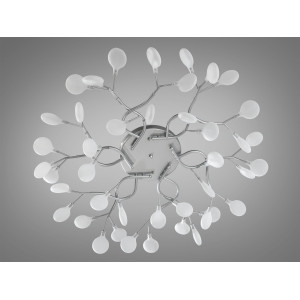 Дитяча стельова люстра "Світлячок", 42 лампи, хром сатин Diasha X890-42ASL