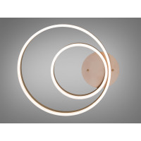 Люстра LED Diasha золото 2 кільця 58Вт димер Diasha 2538Gdimmer
