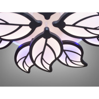 Унікальна LED люстра з пультом, підсвічуванням, 180 Вт, чорний Diasha 8028/8+4BKLED3colordimmer