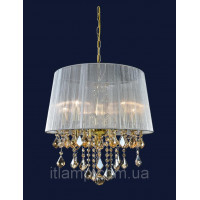 Люстра подвесная абажурная Levistella 7205005GD-5GD SILVER Люстра подвесная абажурная Levistella 7205005GD-5GD SILVER