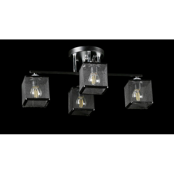 Люстра с плафонами  L07269/4 (BLACK+CHROME) Splendid-Ray
1002558