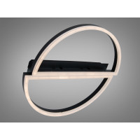 Стельова LED люстра 3 кільця 60Вт матовий хром Diasha 2545BKdimmer