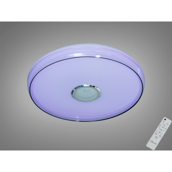 Смарт LED люстра біла 80 Вт RGB з Bluetooth Diasha DB-8305/500RGB+MP3