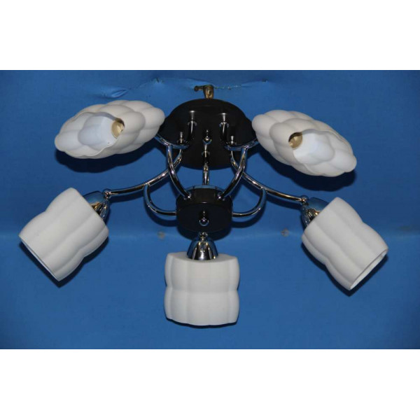 Люстра с плафонами  L15005/5 (CR+WENGE) Splendid-Ray
211262