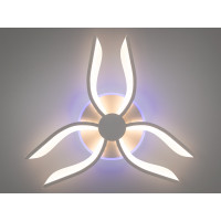 Стельова led люстра кільця з пультом, диммером, підсвіткою, 40W, чорна Diasha 2481/6WHLED3colordimmer