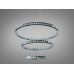 Підвісна LED люстра кільця біла 220 Вт 38-40 м² Diasha 66081/800+600+400CH
