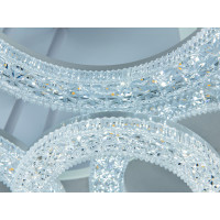 Стельова LED люстра кільця біла 120W пульт Diasha 5180/6WH