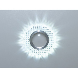 Точковий світильник Diasha R-7060WLED білий з LED підсвічуванням Diasha 7060WH+LED