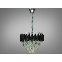 Современная хрустальная люстра для зала спальни гостиной Diasha 201202/400BK+HR Современная хрустальная люстра для зала спальни гостиной Diasha 201202/400BK+HR