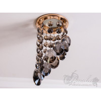 Точковий світильник із кришталевими підвісками Diasha 6016EGD-SM