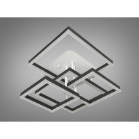 Стельова LED люстра смарт світильник з пультом, 145W, чорний Diasha 7001BKLED3colordimmer