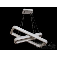 Люстра светодиодная с пультом для высоких потолков Diasha 8102-700*400+600*250WH dimmer