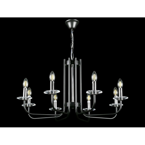 Люстра свеча L60033/8 (CR+BK) Splendid-Ray
230121 Люстра свеча L60033/8 (CR+BK) Splendid-Ray
230121