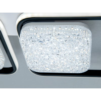 Стельова LED люстра чорна 4+4 модулі 140 Вт ПДУ Diasha 9099/4+4BK