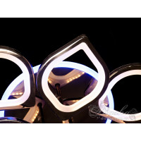 Cветодиодная люстра Diasha S8073/4+4BHR LED 3color dimmer