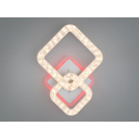 Люстра стельова Diasha серія Квадрати біла з пультом 40W Diasha 2205/2WHLED3colordimmer