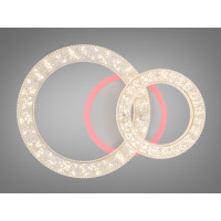 Стельовий світлодіодний смарт світильник з пультом, димером, 42W Diasha 2203/2WHLED3colordimmer