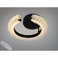 Стельова LED люстра з пультом чорна 38 Вт Diasha 2509/400BK