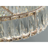 Чарівна кришталева світлодіодна люстра на тросах, 110 Вт, золото Diasha 536/600G