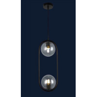 Светильник люстра подвесная в стиле лофт шар Levistella 91638-2 BK+CL
