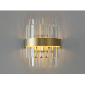 Яскравий настінний світильник для спальні, бронза, 18Вт Diasha 840/2BR