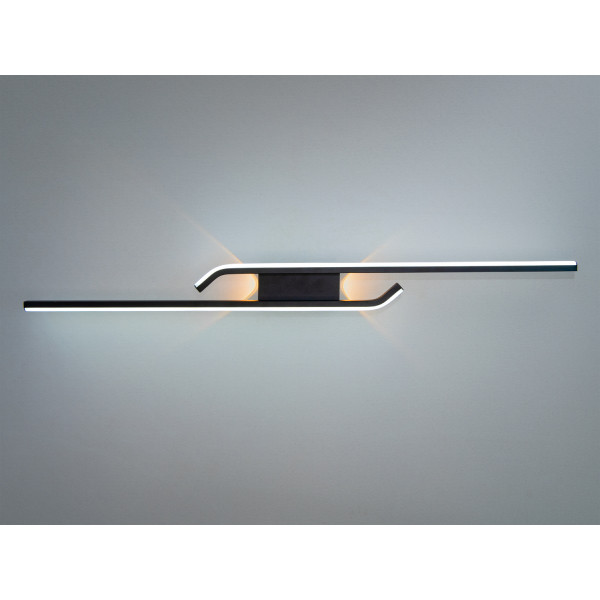 Стильний настінний світлодіодний світильник, 30 W, чорний Diasha 1624/800BK