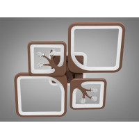 Люстры светодиодные потолочные с пультом Diasha 8157/2+2CF LED 3color dimmer