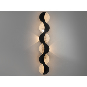 Гармонійне світлодіодне бра, 30 Вт, чорний Diasha 9091/600BK