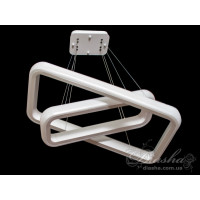 Люстра светодиодная с пультом для высоких потолков Diasha 8102-700*400+600*250WH dimmer