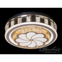 LED люстра потолочная с хрусталем 48см Diasha 1103/3