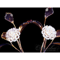 АКЦІЯ! Срібне галогенне бра Diasha 9462/2HRB