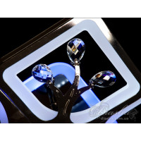 Люстры потолочные светодиодные с пультом Diasha 8157/2+2BHR LED 3color dimmer