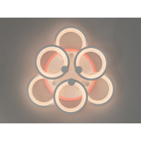 Сучасна стельова люстра з пультом, дімером, підсвічуванням, 115W Diasha 8022/3+3WHLED3colordimmer