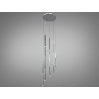 Вишукана каскадна світлодіодна люстра підвіс, 24W, хром Diasha 3007/8HR