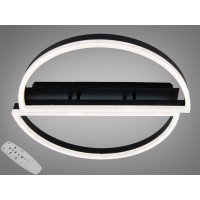 Стельова LED люстра 3 кільця 60Вт матовий хром Diasha 2545BKdimmer Стельова LED люстра 3 кільця 60Вт матовий хром Diasha 2545BKdimmer