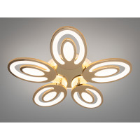 Стельова LED люстра хром 60Вт пульт 3 кільця Diasha 2528/5GLED3colordimmer
