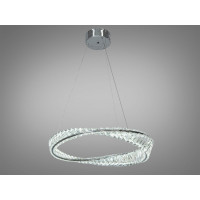 Люстра LED кришталева хром 72 Вт пульт підвіси Diasha 548/600CH