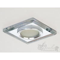 Точковий світильник з вбудованою світлодіодним підсвічуванням Diasha 6017WH+PK