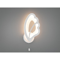 Настінний LED світильник метелик, 20W, білий Diasha 8166/1WH