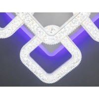 Стельова світлодіодна люстра з підсвіткою, димером, 65W, біла Diasha S2205/4+1WHLED3colordimmer