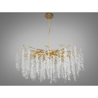 Люстра в зал 14 ламп Diasha 603-1000GD