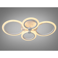 Світлодіодна люстра Diasha 8022 біла 55Вт 4 кільця Diasha A8022/4WH