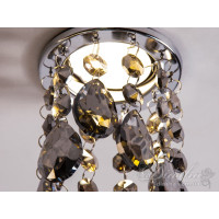 Точковий світильник із кришталевими підвісками Diasha 6016DCH-SM