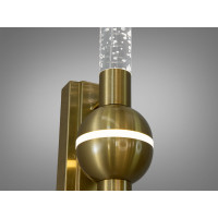 Вишукане світлодіодне бра, 8 Вт, золото Diasha F3787