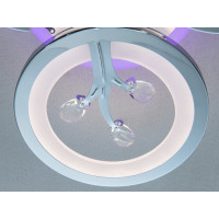 Золота світлодіодна люстра з регулюванням яскравості, пультом, 90W Diasha 8135/3HRLED3colordimmer