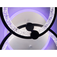 Светодиодная люстра с пультом 55W, черная Diasha 8180/2BKLED3colordimmer