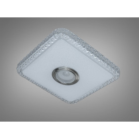 Стельова люстра біла 45 Вт з Bluetooth колонкою та підключенням до розумного будинку Diasha DB-8501C/280x280RGB+MP3+TUYA